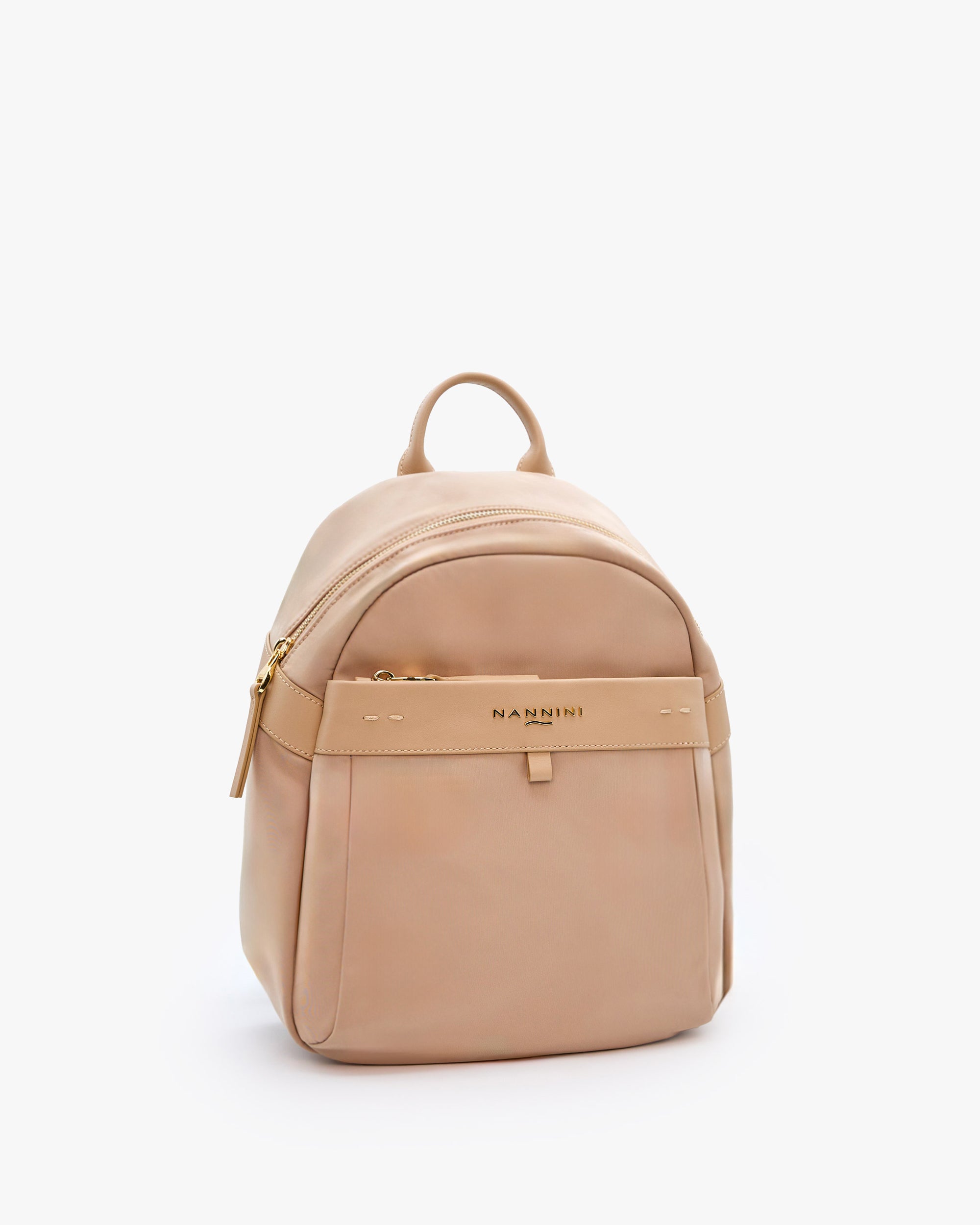 NANNINI borsa pelle liscia tracolla marrone regolabile piccola