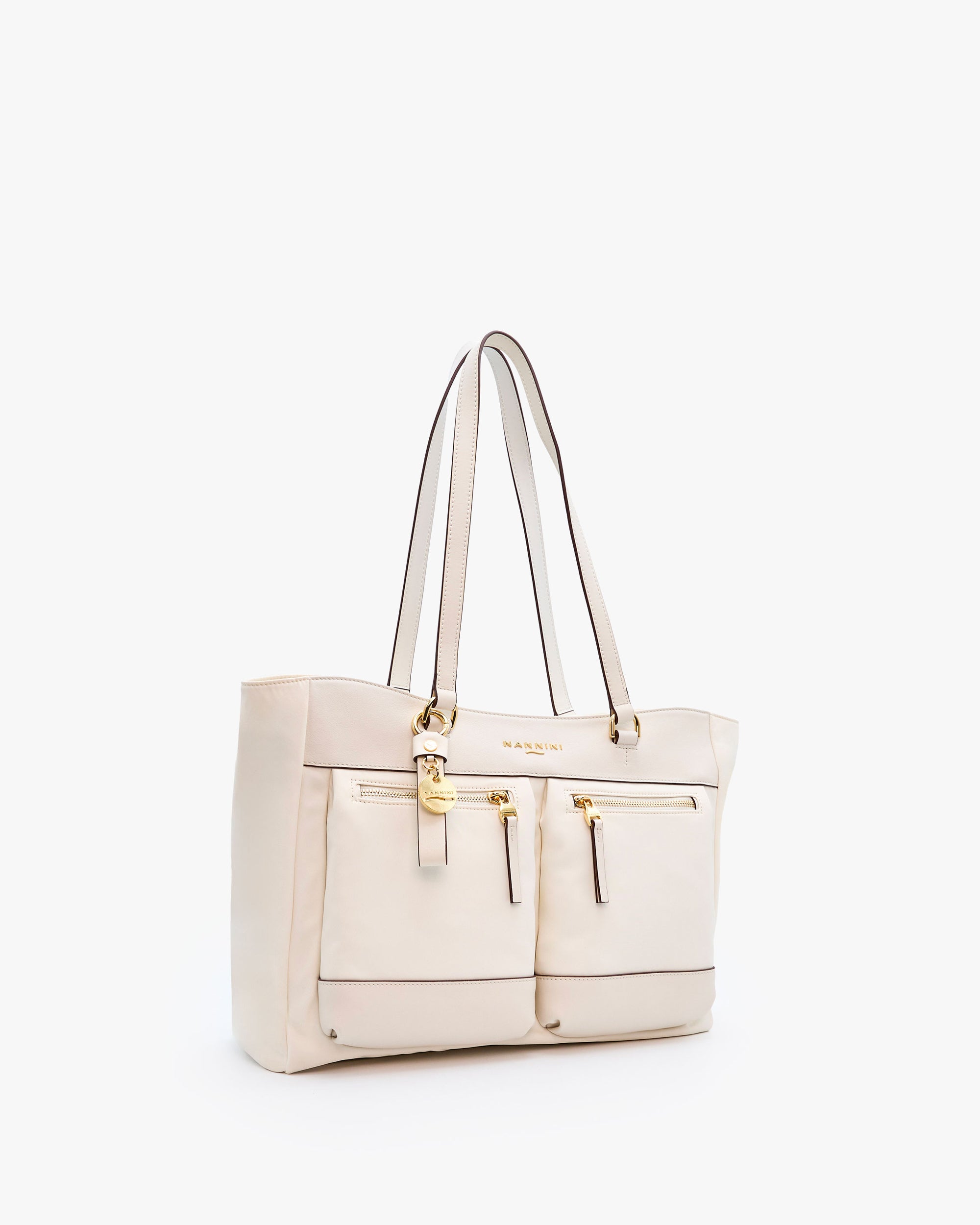 NANNINI borsa spalla donna pelle martellata nera taglia unica