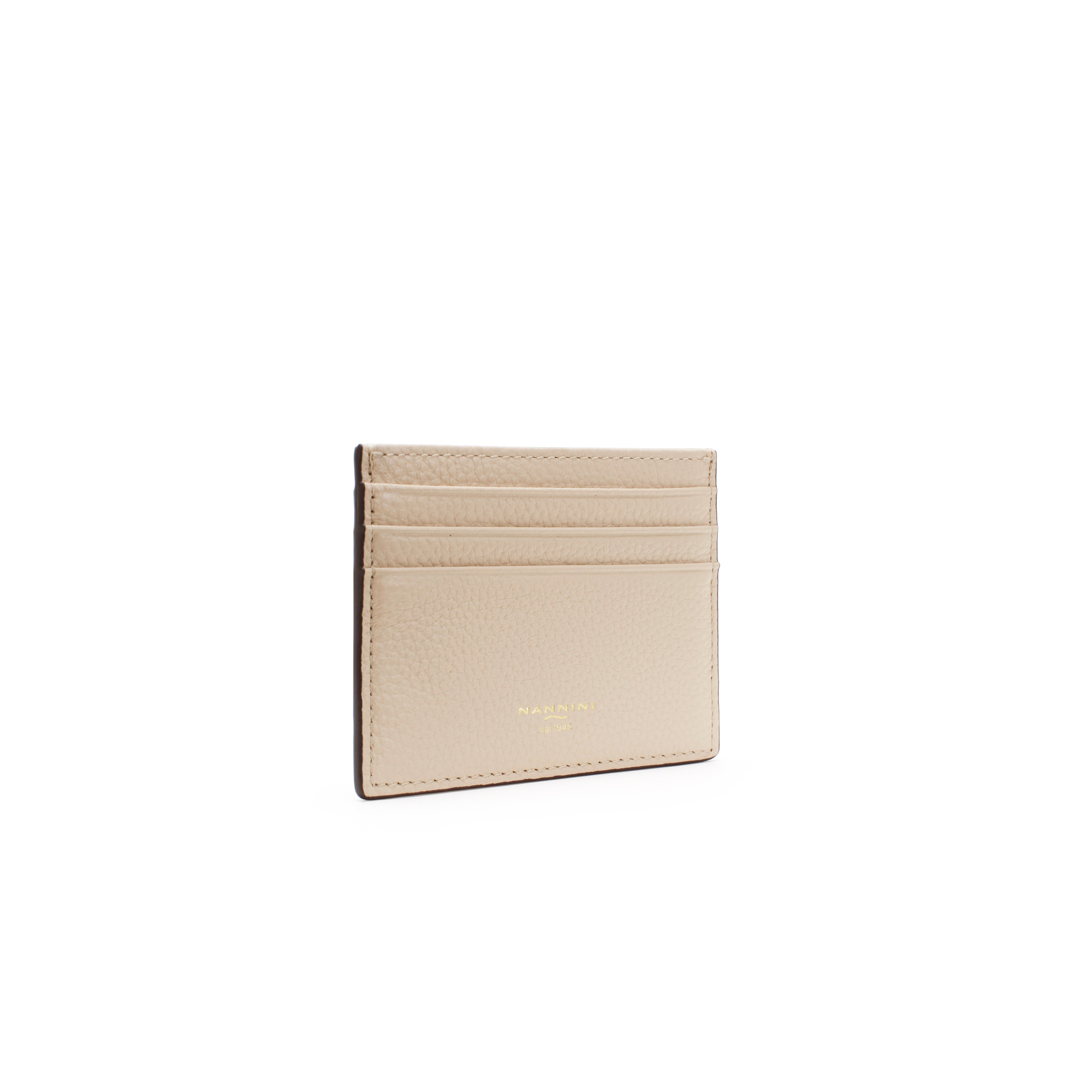 NANNINI borsa a spalla pelle martellata beige tracolla regolabile